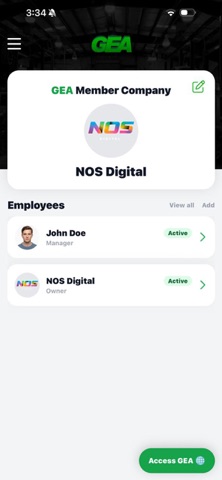 GEA Membership iPhone screenshot