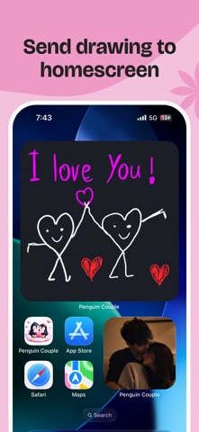 Penguin Couple: Games & Widget Screenshot 4 of 7