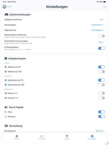 RechenStar iPad screenshot