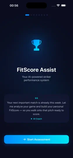 Captura de pantalla de FitScore Assist en iPhone 1