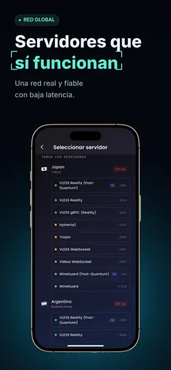 Captura de pantalla de Ratatosk VPN: Proxy Privado en iPhone 4