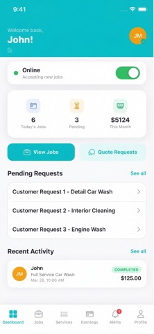Drivify Provider — Jobs iPhone screenshot