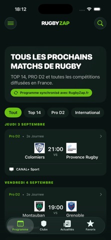 RugbyZap Screenshot 1 of 3