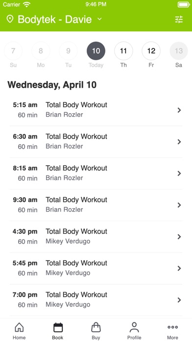 Bodytek Fitness Screenshot