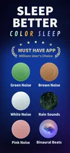Green Noise Calm Sleep Sounds screenshot #1 for iPhone