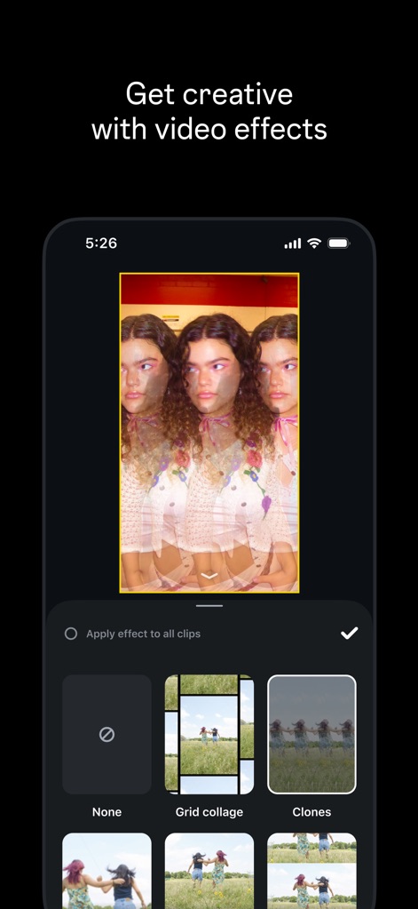 Edits: Video Editor - Creative Effects Palette