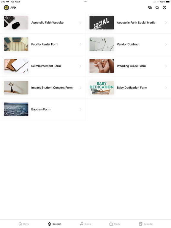 Apostolic Faith Downriver iPad screenshot