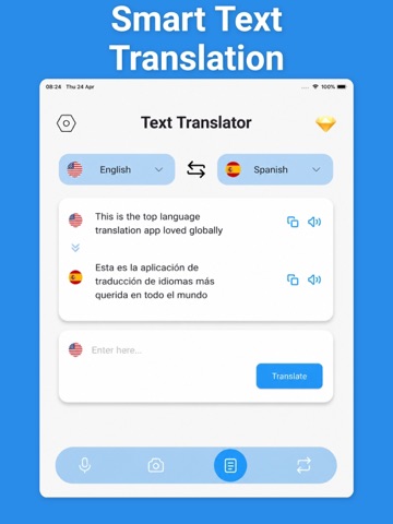 Live Conversation Translator iPad screenshot