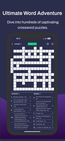 Crossword: Word & Brain Puzzle iPhone screenshot
