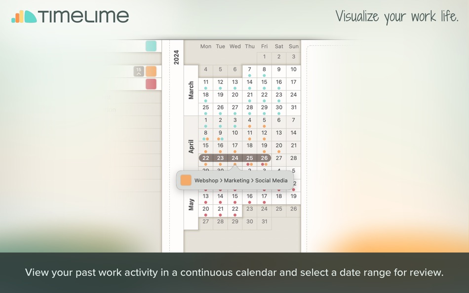 #4. Timelime - Time Tracking (macOS) 由: Niko Kramer
