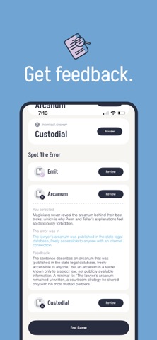 Articulate: Vocabulary Mastery iPhone screenshot