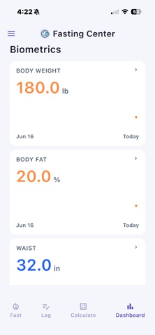 Fasting Center iPhone screenshot 4