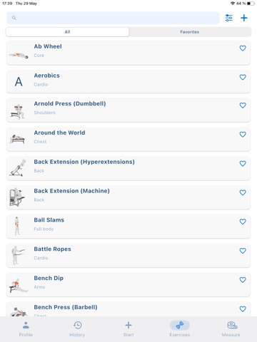 Smart Gym Workout Tracker iPad screenshot