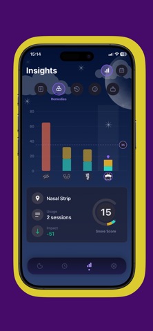 Snore recorder app - Snorely iPhone screenshot