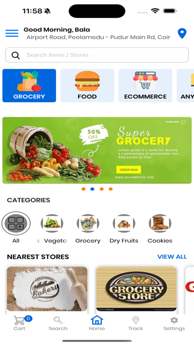 DeliveryForX Customer Screenshot