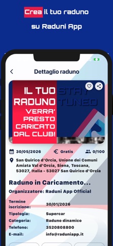 Raduni App screenshot