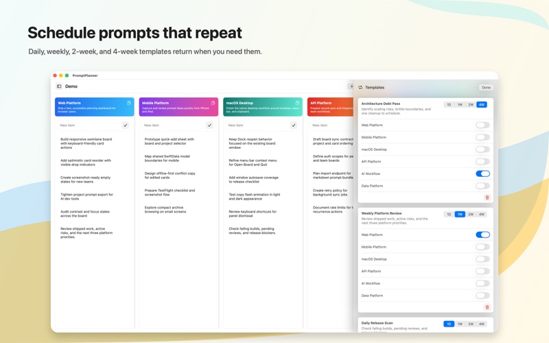 PromptPlanner screenshot