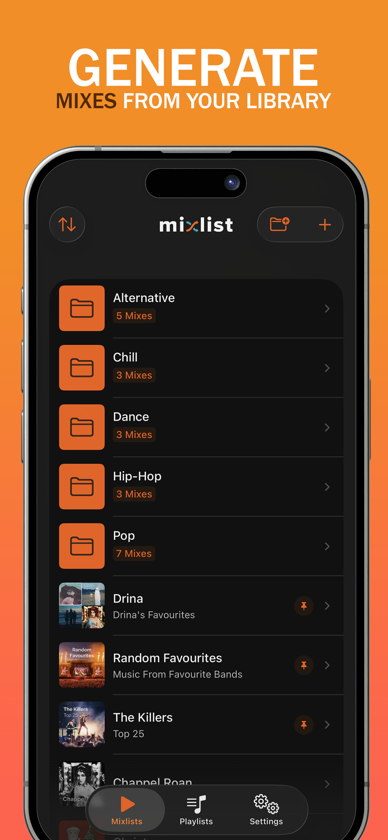 Mixlist - smart playlist maker