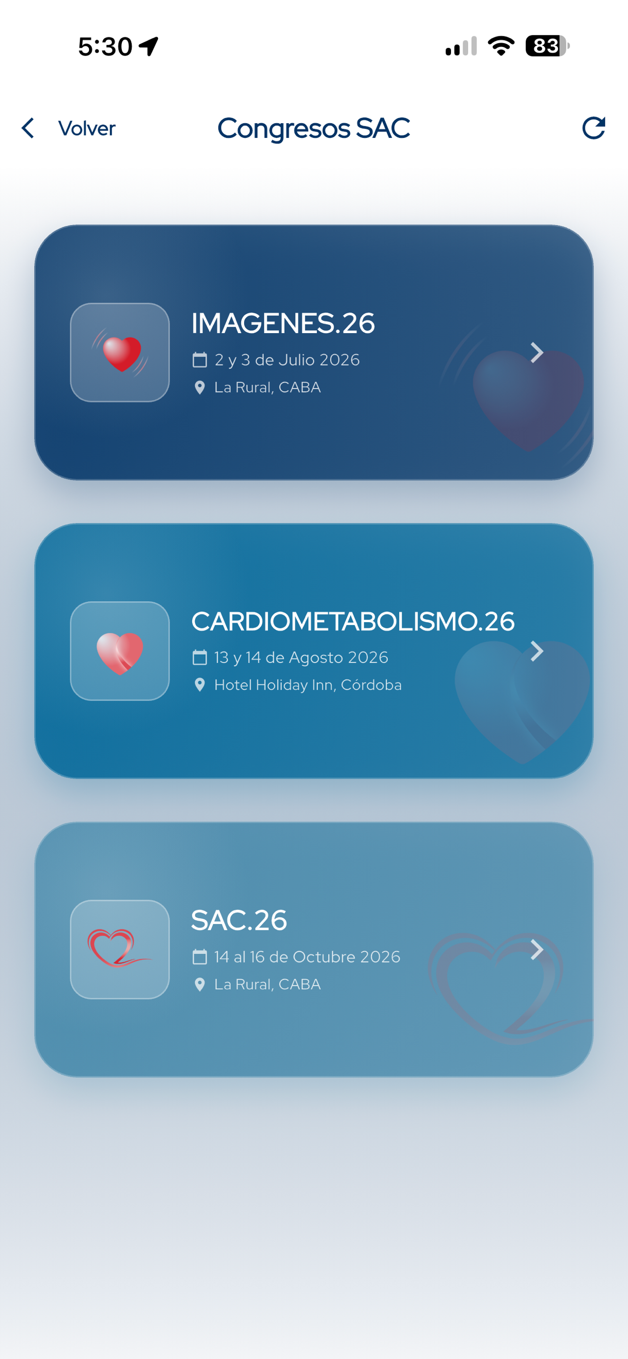 SAC - Soc. Arg. de Cardiología screenshot 4