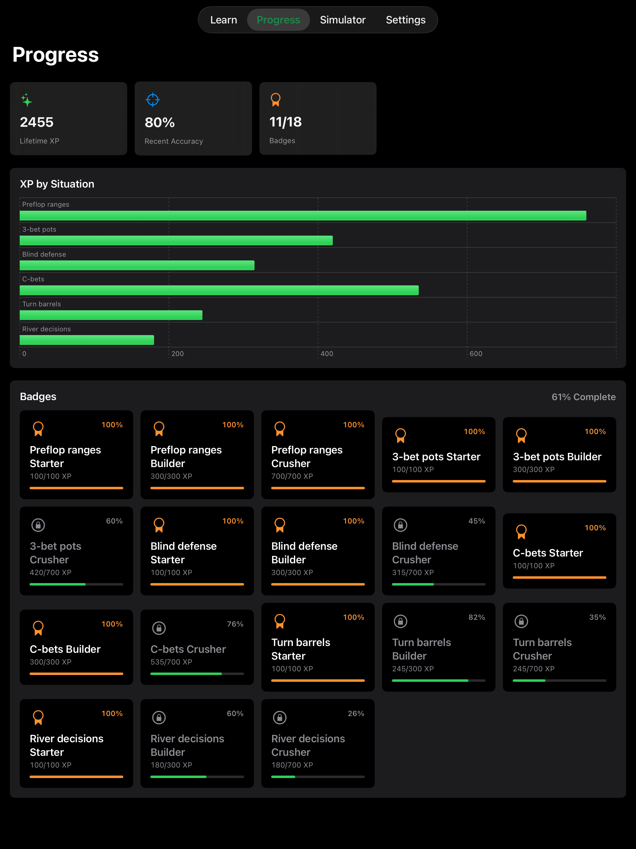 Minimal Poker Trainer