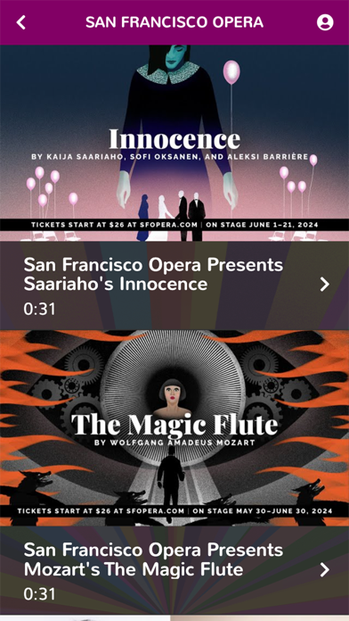 San Francisco Opera Screenshot