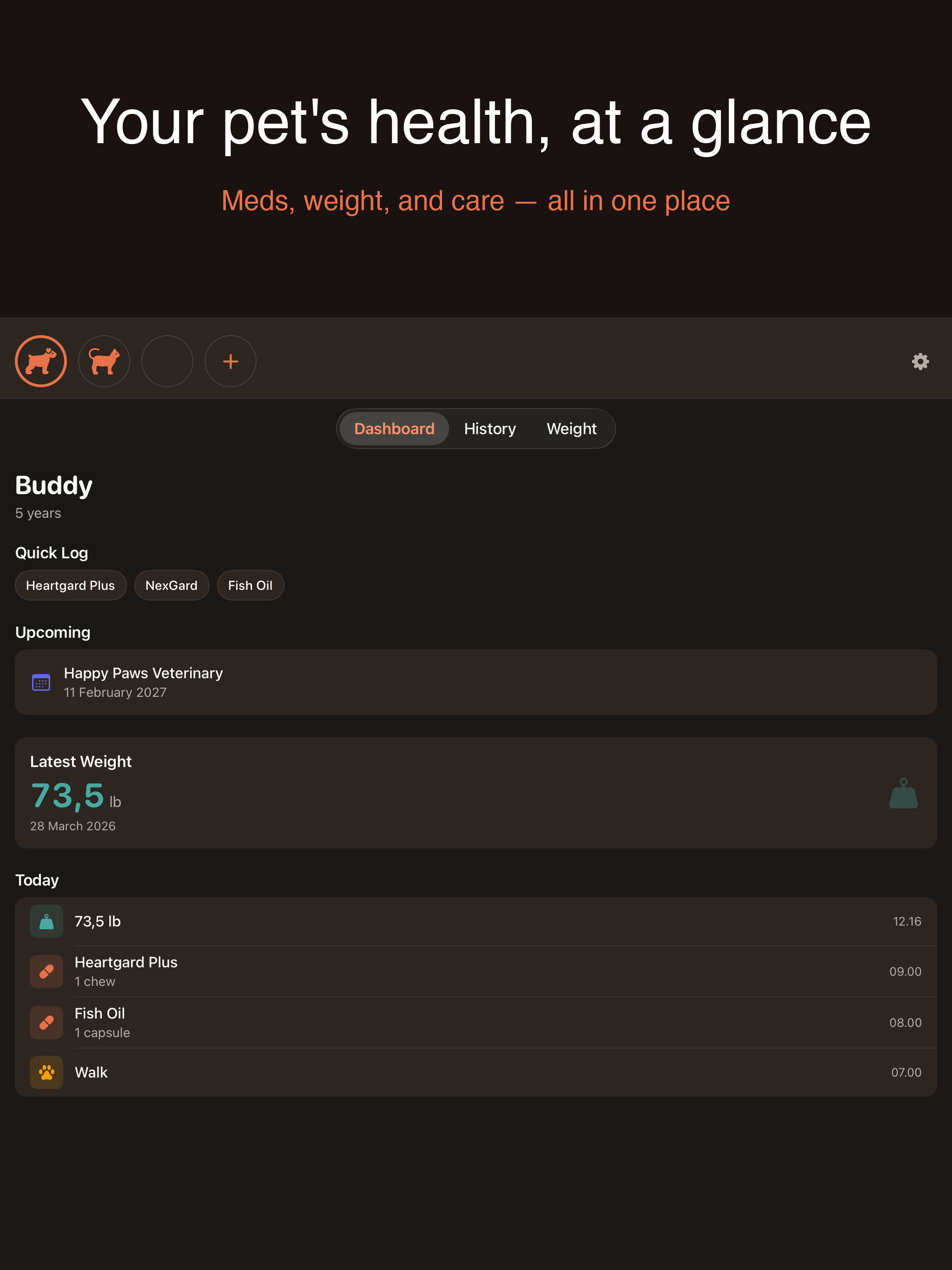 PetLog — Pet Care Diary screenshot 6