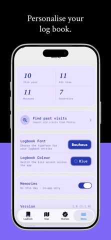 Logbook - Museum Log iPhone screenshot