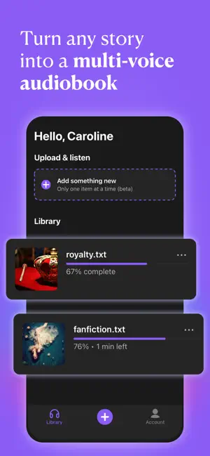 Tambr: Multi Voice Reader screenshot 2