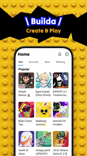 Builda: Create & Play Games screenshot 1