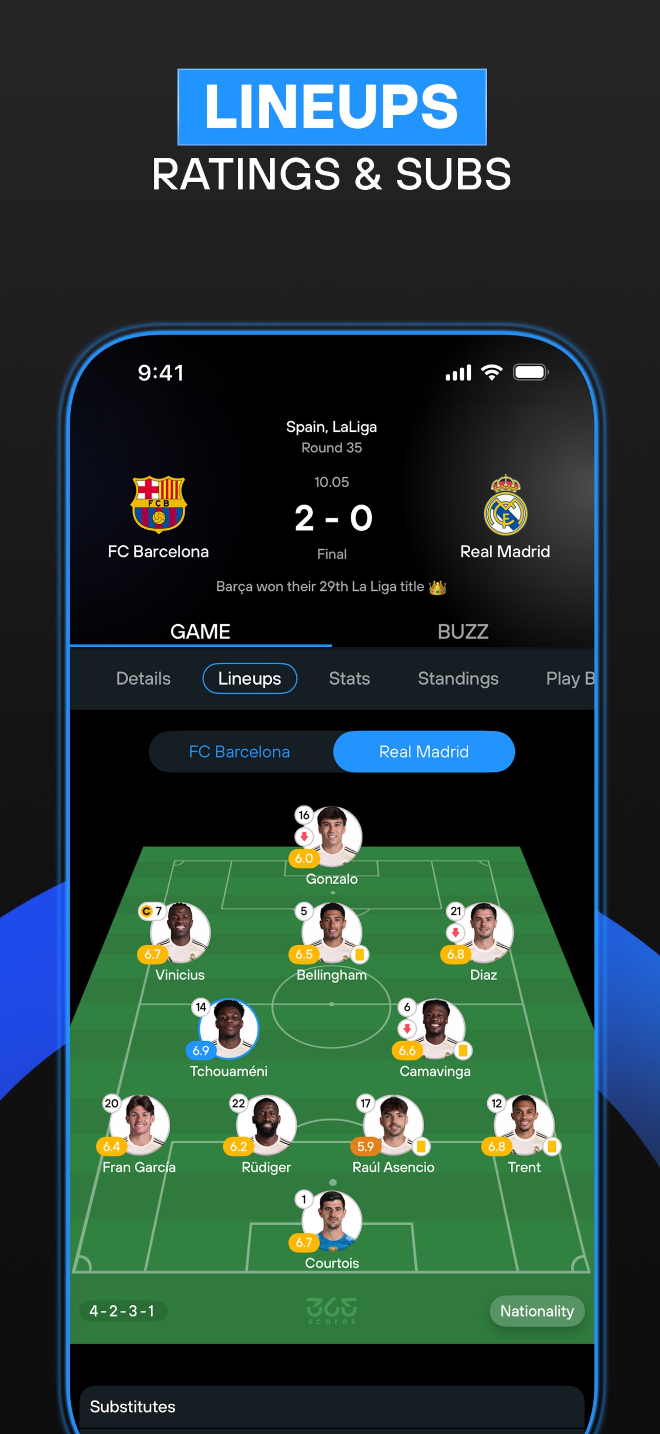 Screenshot 4 of 365Scores: Live Scores & Data