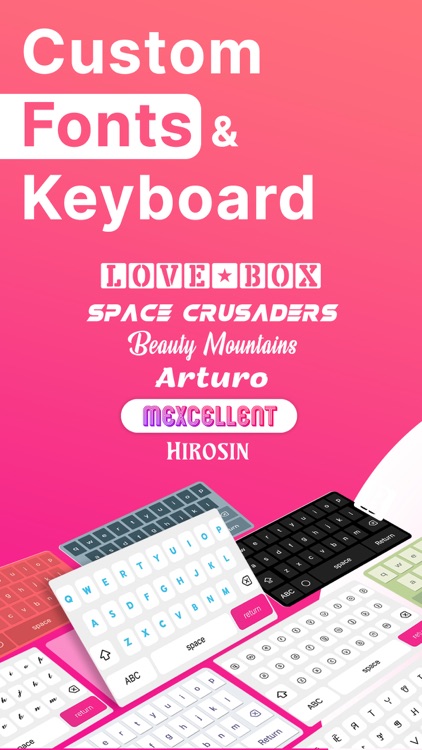 Fonts for iPhone: Keyboard Art