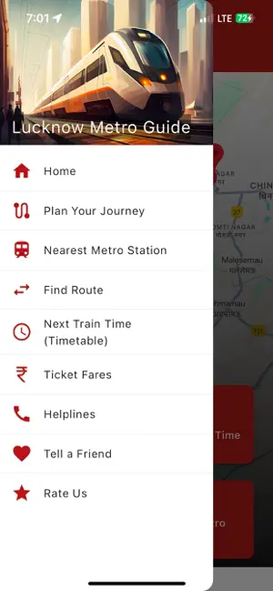 Lucknow Metro Timing & Route screenshot 2