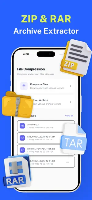 Unrar - ZIP & Rar Extractor screenshot 1