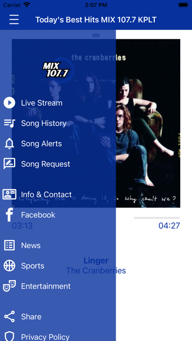 Screenshot #2 pour MIX 107.7