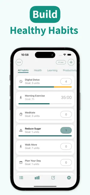 Hubican: Habit & Goal Tracker screenshot 2