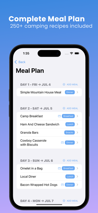 Wild Plan: Camping Planner Screenshot 8 of 10