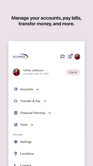 Alliance Catholic Credit Union Screenshot