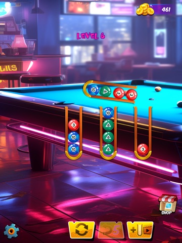 Billiards Sort iPad screenshot