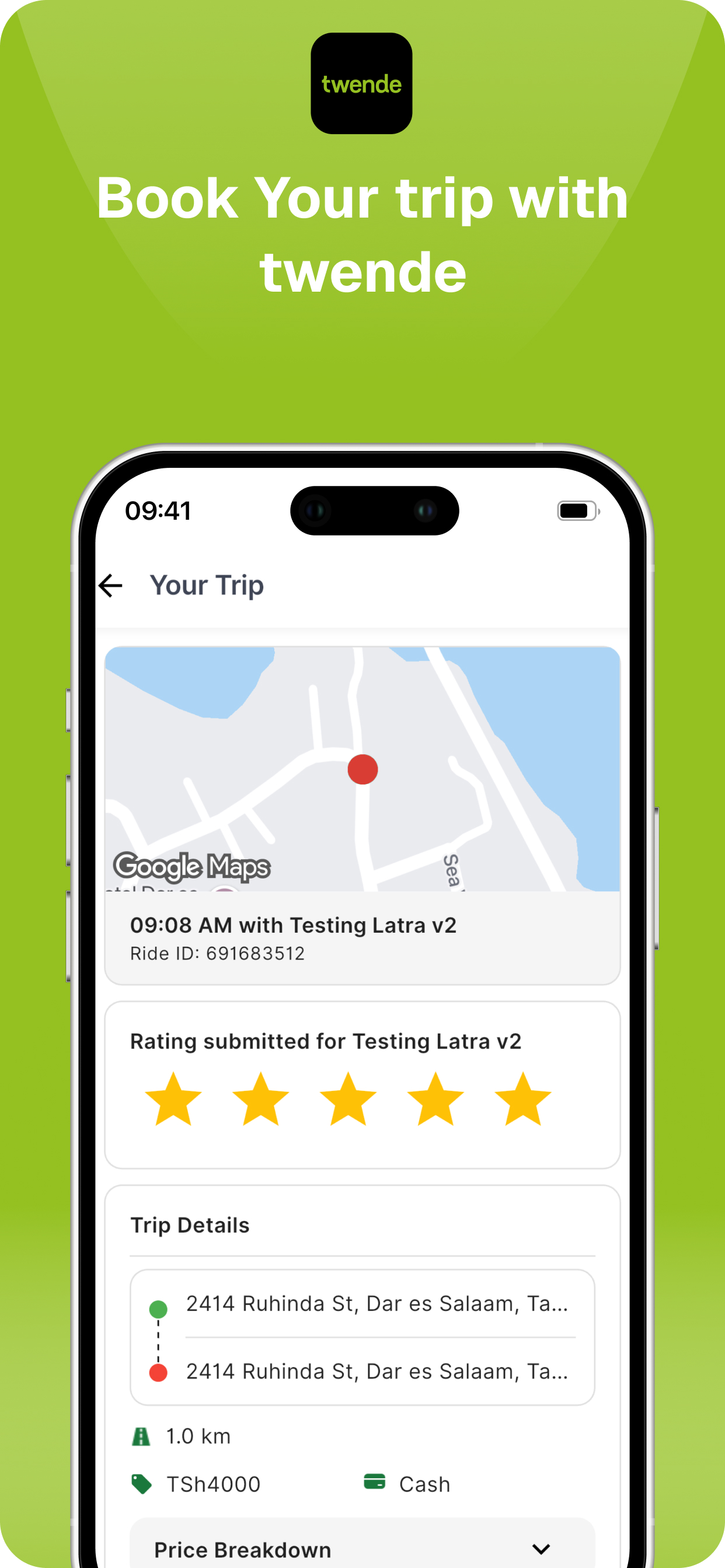 Twende - Request a ride screenshot 4