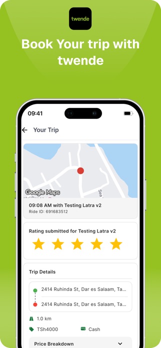 Twende - Request a ride Screenshot 4 of 5