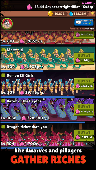 Hero Hero Clicker - Idle Game Hack screenshot 3 - game app interface