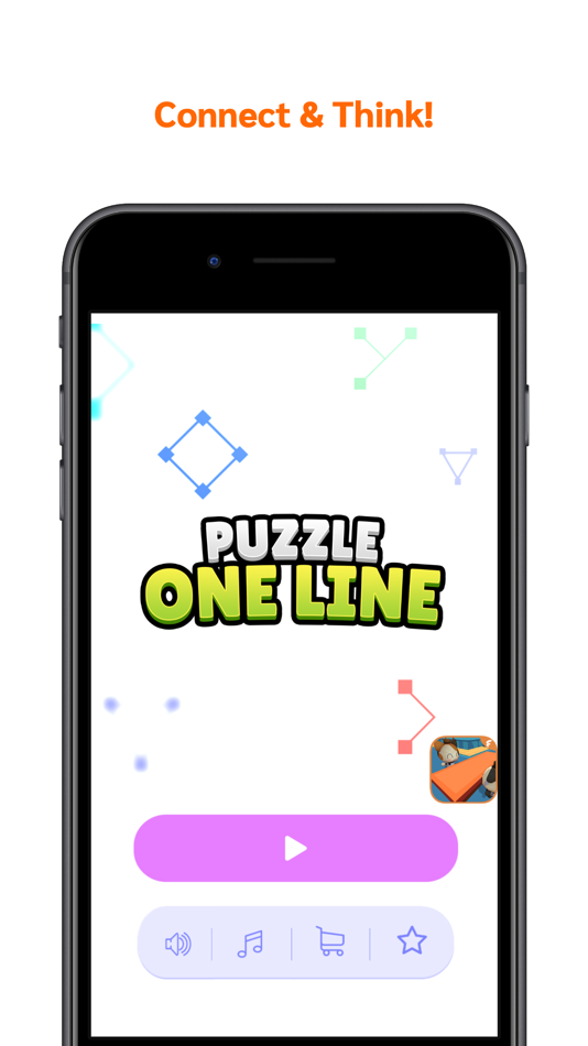 #1. One Line Draw Game (iOS) 来自: Jin Hua