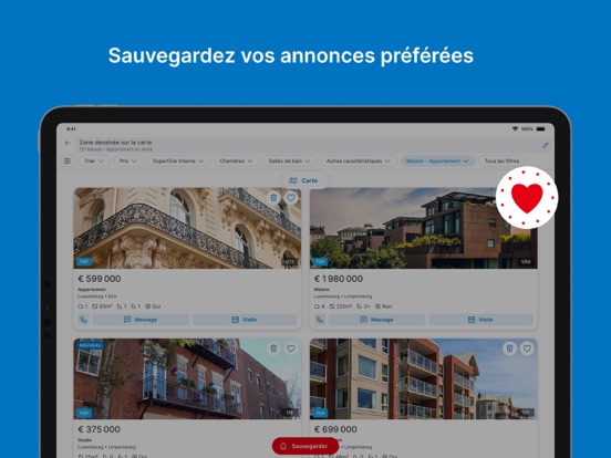 IMMOTOP.LU iPad screenshot 4 - Lifestyle app