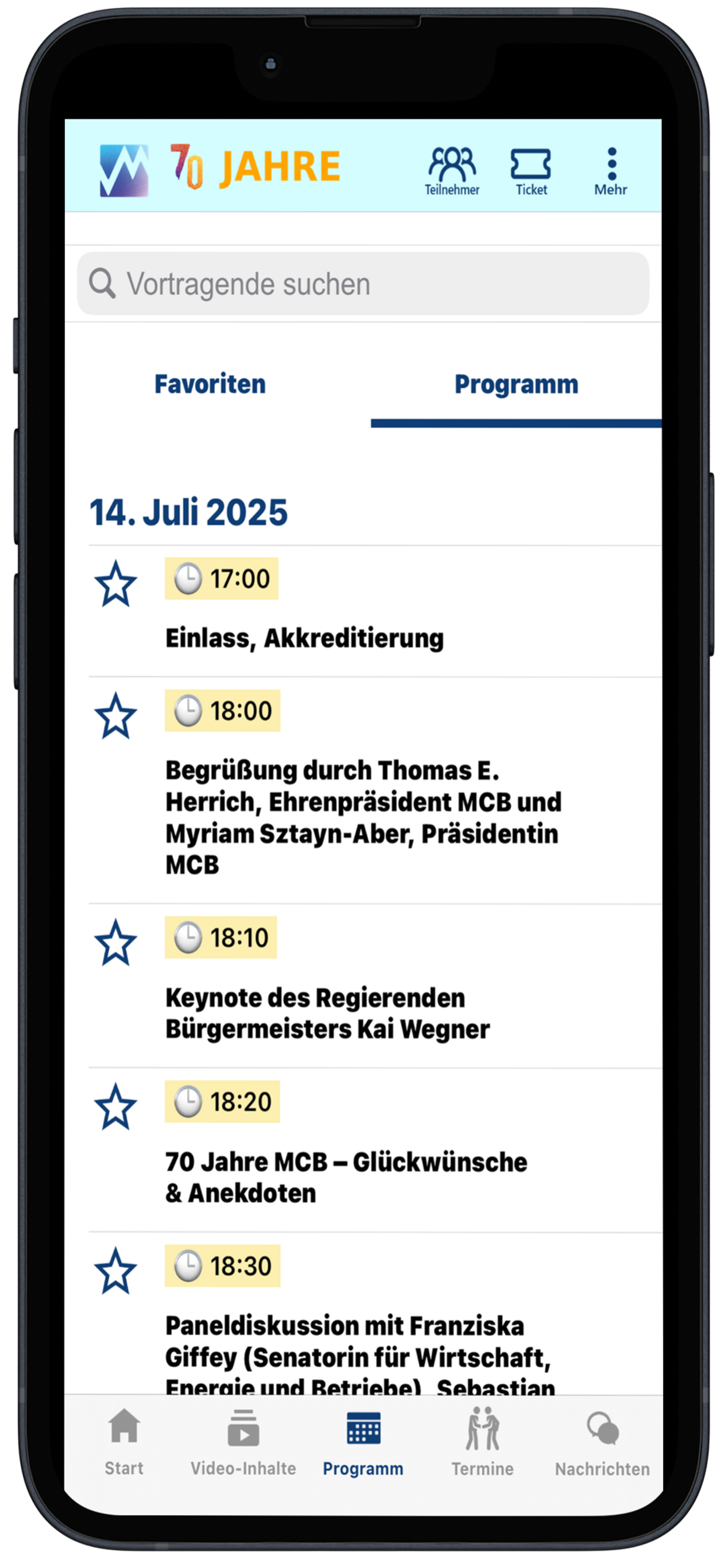 MCB Event App screenshot 4
