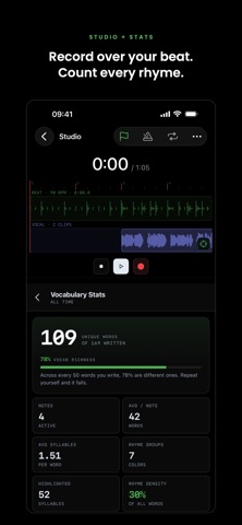 Rhyme Notes: Rap & Song Lyrics Screenshot 2 of 4