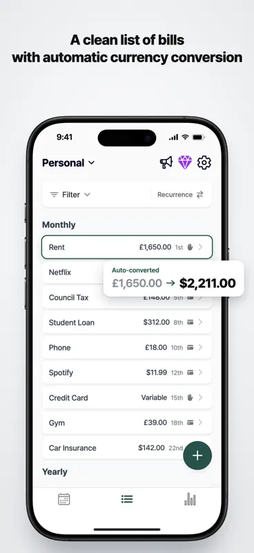 Payment Calendar screenshot 3 of 10