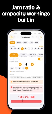 Conduit Fill Calc Screenshot 7 of 8