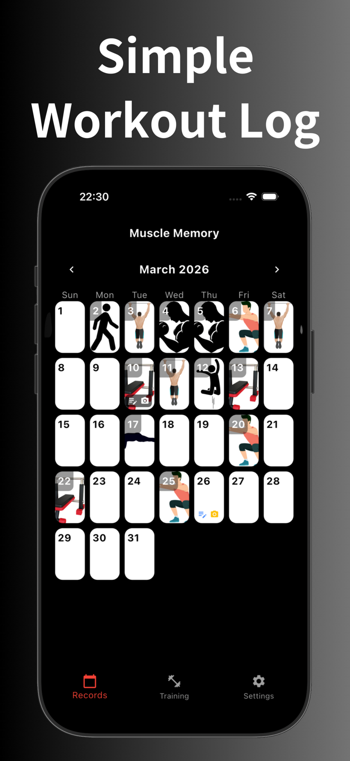 MuscleMemory - Workout Tracker - MuscleMemory是终极可视化健身伙伴，能让每次健身日