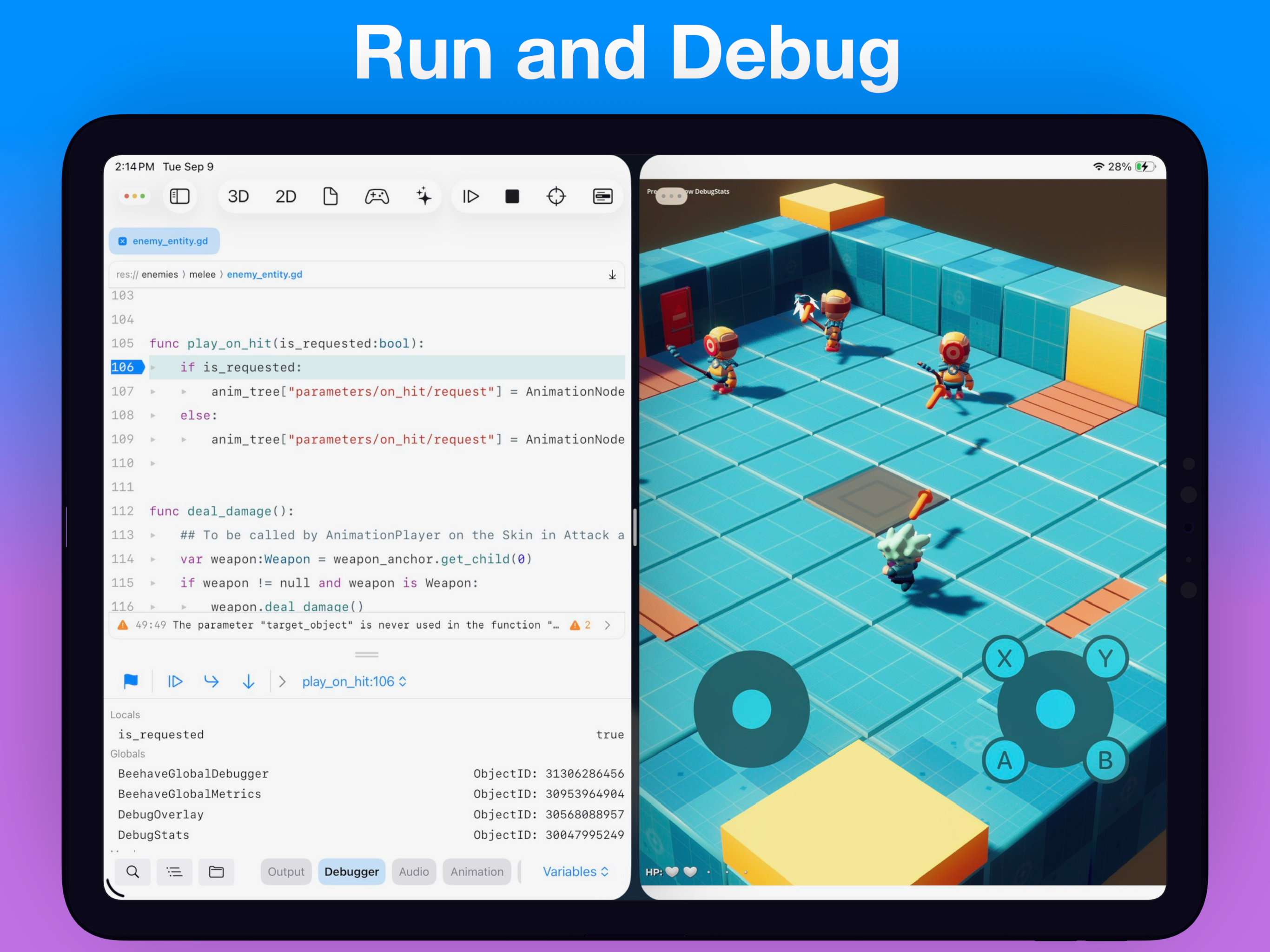 Xogot: Godot for iPad & iPhone