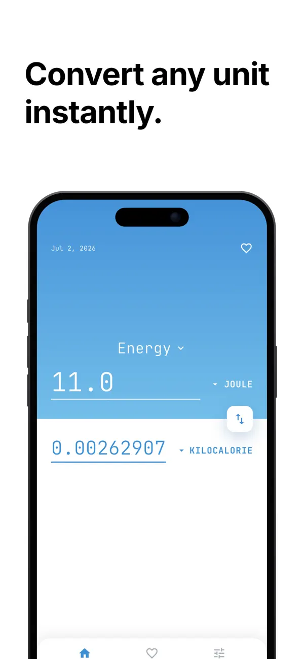 Screenshot #1 pour Unit Converter: Univerter